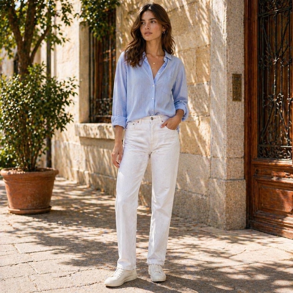 AG ADRIANO GOLDSCHMIED The‎ Prima Women's Jeans 30R White Cigarette USA Made